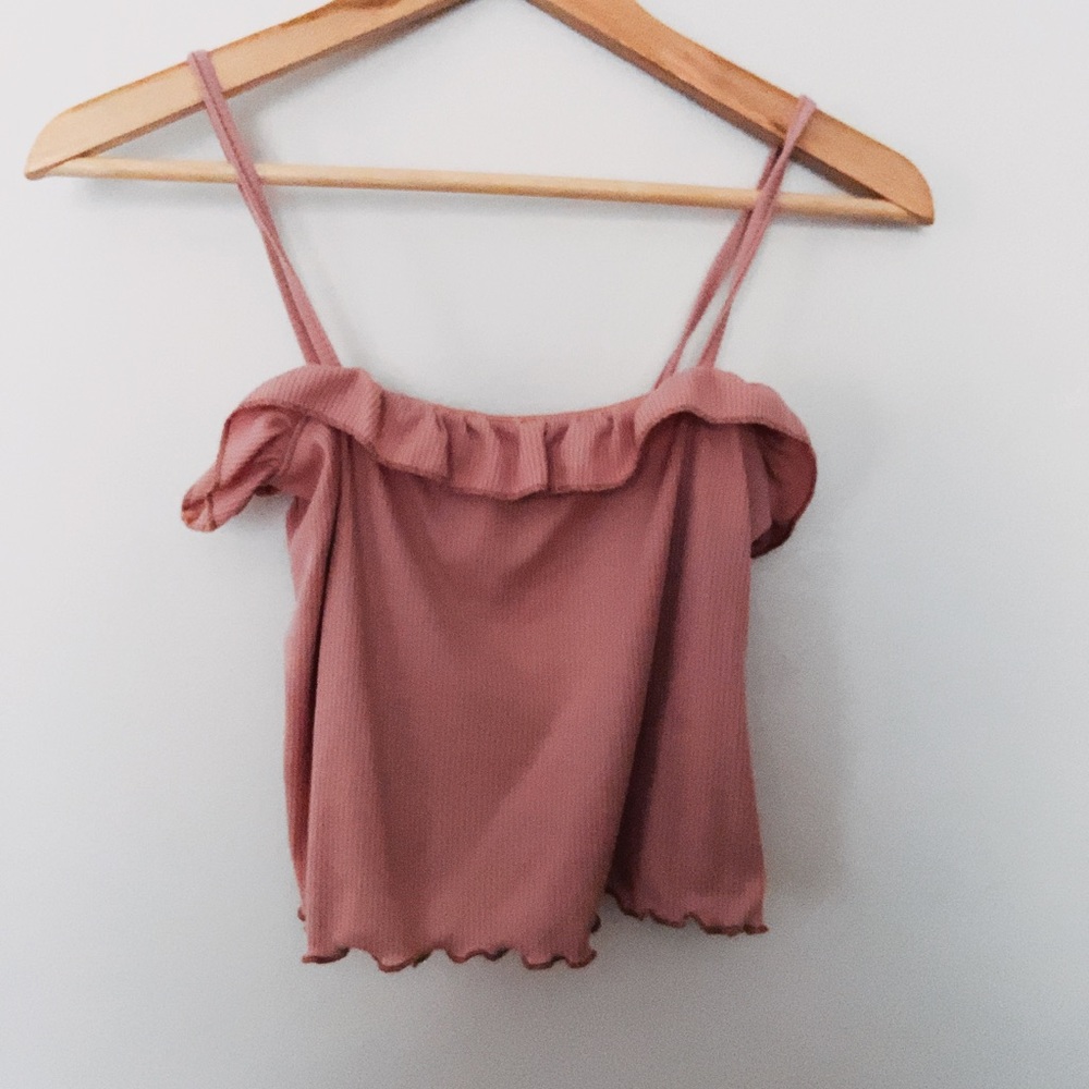blush crop top pretty little things